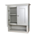 Armoire murale de salle de bain grise de style Shaker