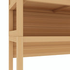 Armoire de rangement pour toilettes en bambou