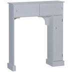 Meuble de salle de bain Kleankin à poser au-dessus des toilettes, étagère de toilette, gain de place, gris