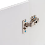 Armoire à linge autoportante en MDF avec rangements à plusieurs niveaux, 39,8 cm (L) x 180 cm (H)