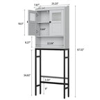 Armoire de rangement à installer au-dessus des toilettes - 7,87 cm (P) x 23,23 cm (L) x 67,32 cm (H)