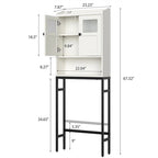Armoire de rangement à installer au-dessus des toilettes - 7,87 cm (P) x 23,23 cm (L) x 67,32 cm (H)