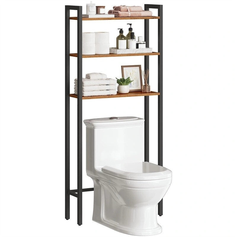 Rangement au-dessus des toilettes - 9,4 cm (P) x 24,8 cm (L) x 64,2 cm (H)