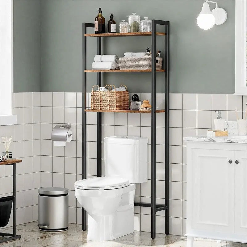 Rangement au-dessus des toilettes - 9,4 cm (P) x 24,8 cm (L) x 64,2 cm (H)