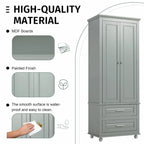 Armoire de rangement haute à deux tiroirs