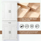 Meuble de rangement de salle de bain avec portes et tiroir