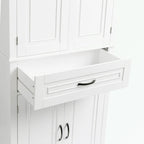 Meuble de rangement de salle de bain avec portes et tiroir