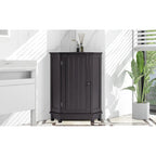 Meuble d'angle de salle de bain avec étagère réglable