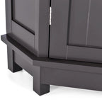 Meuble d'angle de salle de bain avec étagère réglable