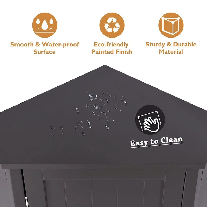 Meuble d'angle de salle de bain avec étagère réglable