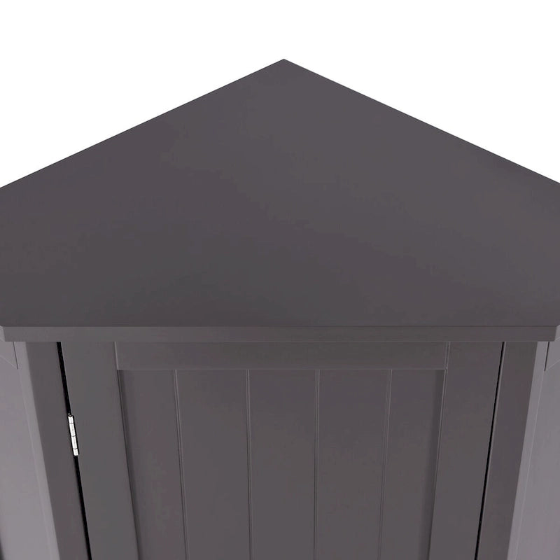 Meuble d'angle de salle de bain avec étagère réglable