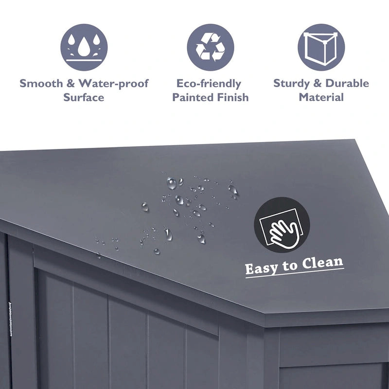 Meuble d'angle de salle de bain avec étagère réglable