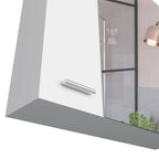 Armoire à pharmacie avec miroir Lexington, trois étagères intérieures, finition wengé noir