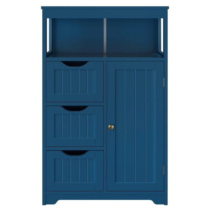 Wood Bathroom Floor Cabinet