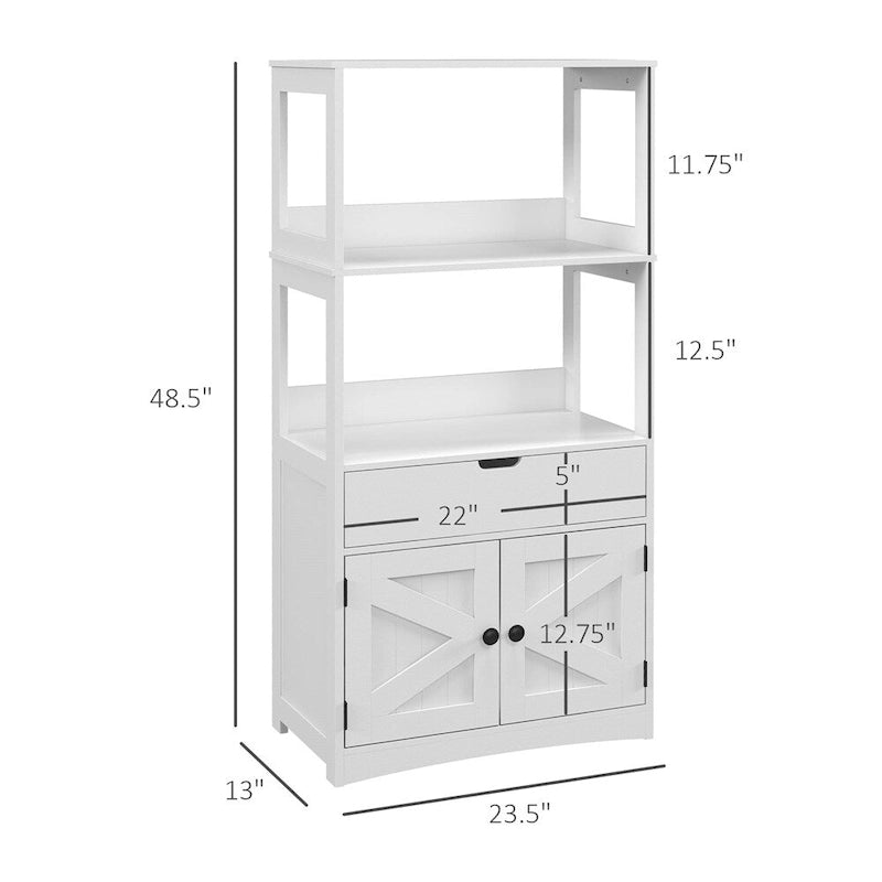 Armoire de rangement au sol pour salle de bain, armoire à linge, organisateur de rangement pour salle de bain