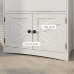 Armoire de rangement au sol pour salle de bain, armoire à linge, organisateur de rangement pour salle de bain