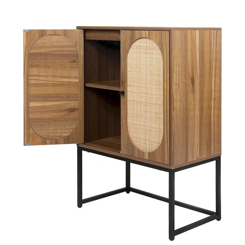 Armoire haute autoportante avec étagère réglable pour salon, chambre ou couloir - 68 x 40 x 105 cm (H)