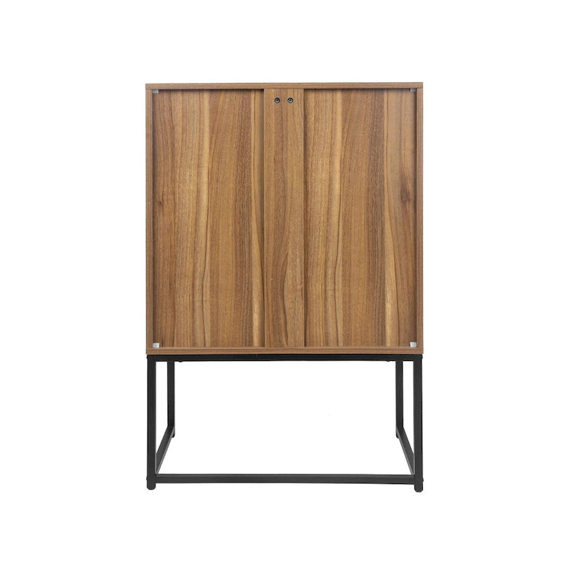 Armoire haute autoportante avec étagère réglable pour salon, chambre ou couloir - 68 x 40 x 105 cm (H)