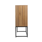 Armoire haute autoportante avec étagère réglable pour salon, chambre ou couloir - 68 x 40 x 105 cm (H)