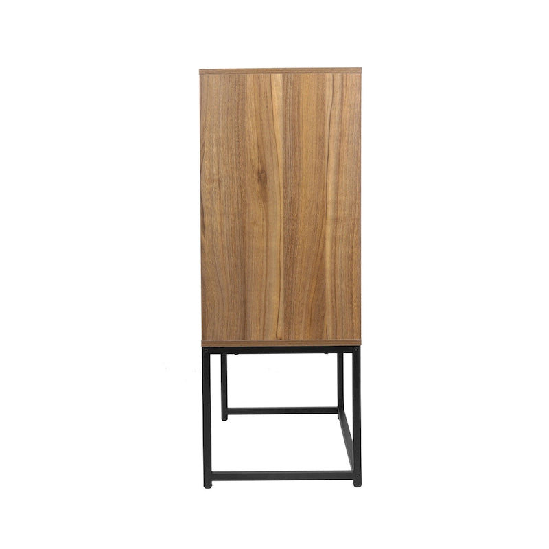 Armoire haute autoportante avec étagère réglable pour salon, chambre ou couloir - 68 x 40 x 105 cm (H)
