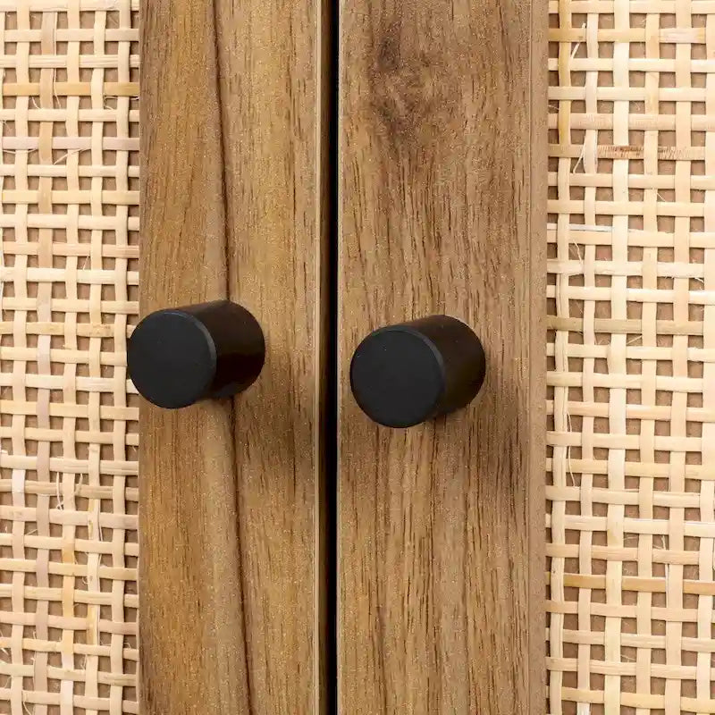 Armoire haute autoportante avec étagère réglable pour salon, chambre ou couloir - 68 x 40 x 105 cm (H)