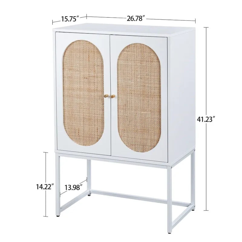 Armoire haute autoportante avec étagère réglable pour salon, chambre ou couloir - 68 x 40 x 105 cm (H)