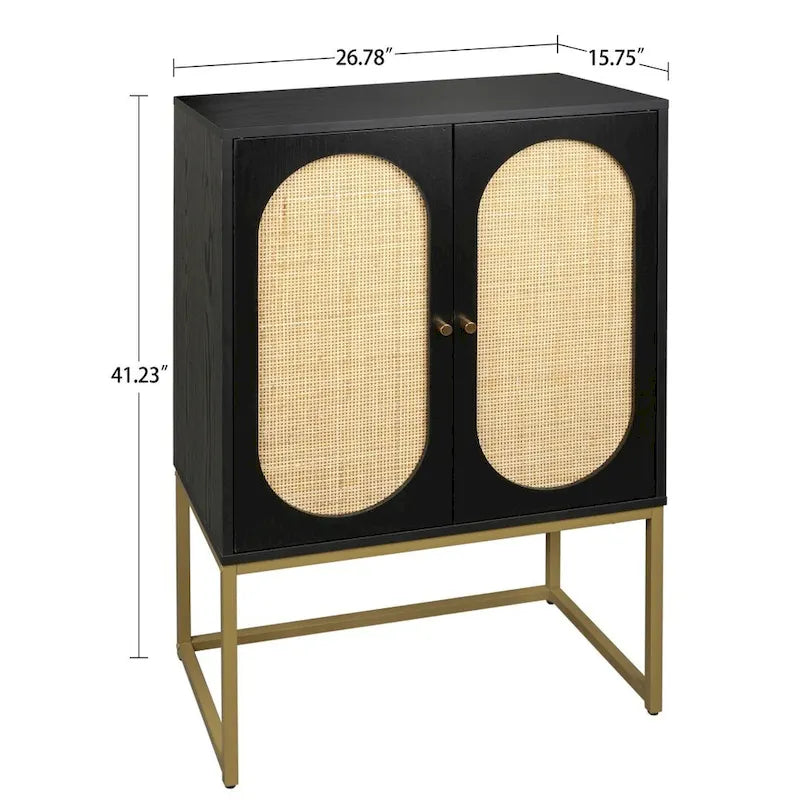 Armoire haute autoportante avec étagère réglable pour salon, chambre ou couloir - 68 x 40 x 105 cm (H)