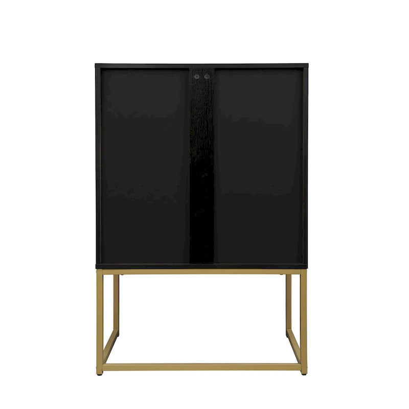 Armoire haute autoportante avec étagère réglable pour salon, chambre ou couloir - 68 x 40 x 105 cm (H)