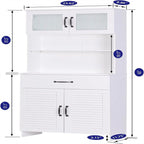 Armoire de rangement pour salle de bain - 11,75 po (P) x 23,62 po (L) x 63 po (H)