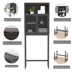 Organisateur de salle de bain à placer au-dessus des toilettes - 9,06 cm (P) x 24,8 cm (L) x 65 cm (H)