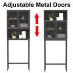 Organisateur de salle de bain à placer au-dessus des toilettes - 9,06 cm (P) x 24,8 cm (L) x 65 cm (H)