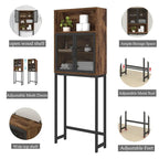 Organisateur de salle de bain à placer au-dessus des toilettes - 9,06 cm (P) x 24,8 cm (L) x 65 cm (H)