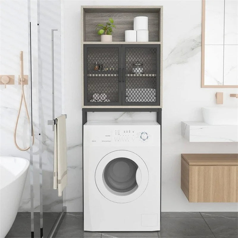 Organisateur de salle de bain à placer au-dessus des toilettes - 9,06 cm (P) x 24,8 cm (L) x 65 cm (H)