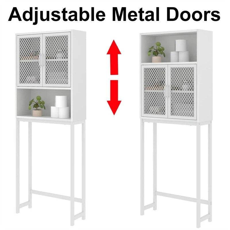 Organisateur de salle de bain à placer au-dessus des toilettes - 9,06 cm (P) x 24,8 cm (L) x 65 cm (H)
