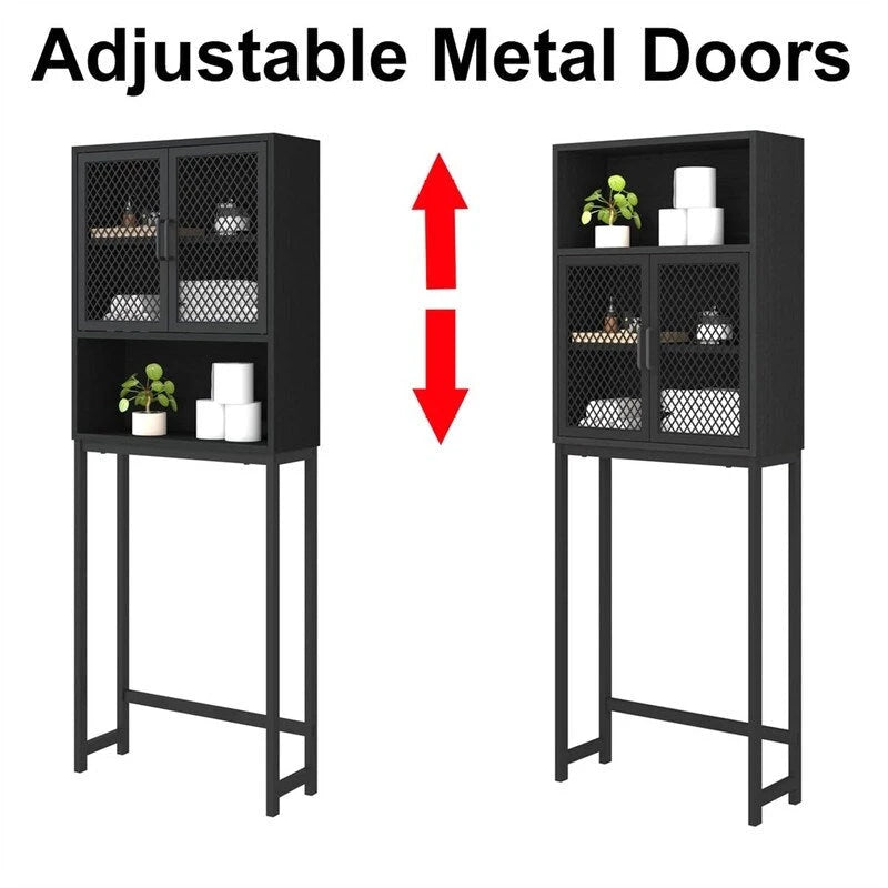 Organisateur de salle de bain à placer au-dessus des toilettes - 9,06 cm (P) x 24,8 cm (L) x 65 cm (H)