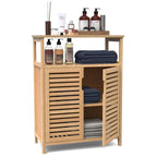Bamboo Storage Cabinet - 11.8D x 23.6W x 31.7H