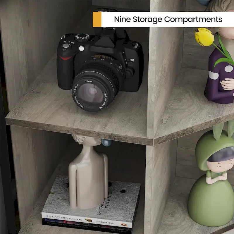 Meuble d'angle avec ports USB et prises électriques