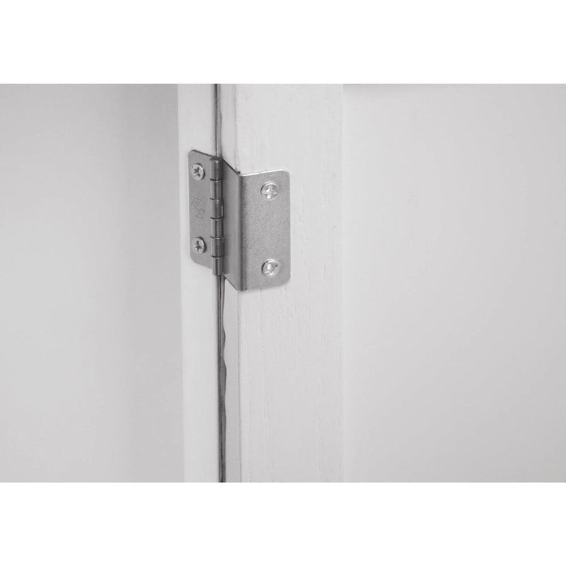 Armoire de rangement gris clair avec étagères, hauteur 30,71 po - 31,50 x 14,97 po