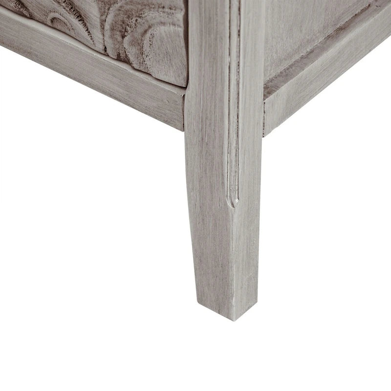 Armoire de rangement gris clair avec étagères, hauteur 30,71 po - 31,50 x 14,97 po