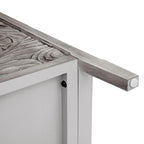 Armoire de rangement gris clair avec étagères, hauteur 30,71 po - 31,50 x 14,97 po