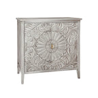 Armoire de rangement gris clair avec étagères, hauteur 30,71 po - 31,50 x 14,97 po