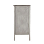 Armoire de rangement gris clair avec étagères, hauteur 30,71 po - 31,50 x 14,97 po