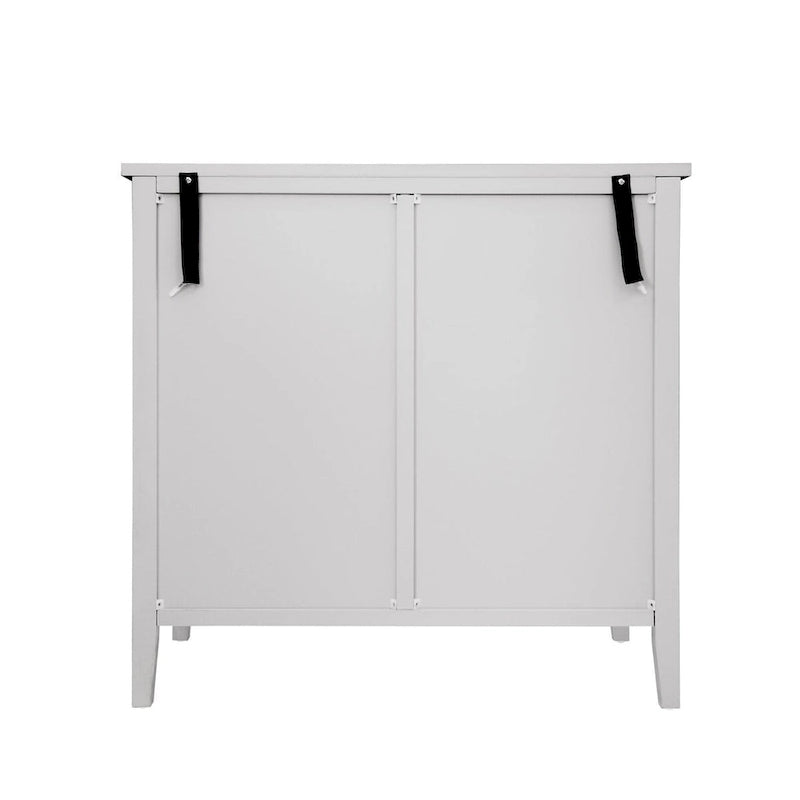 Armoire de rangement gris clair avec étagères, hauteur 30,71 po - 31,50 x 14,97 po