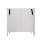 Armoire de rangement gris clair avec étagères, hauteur 30,71 po - 31,50 x 14,97 po