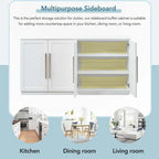 Buffet avec étagères réglables pour cuisine