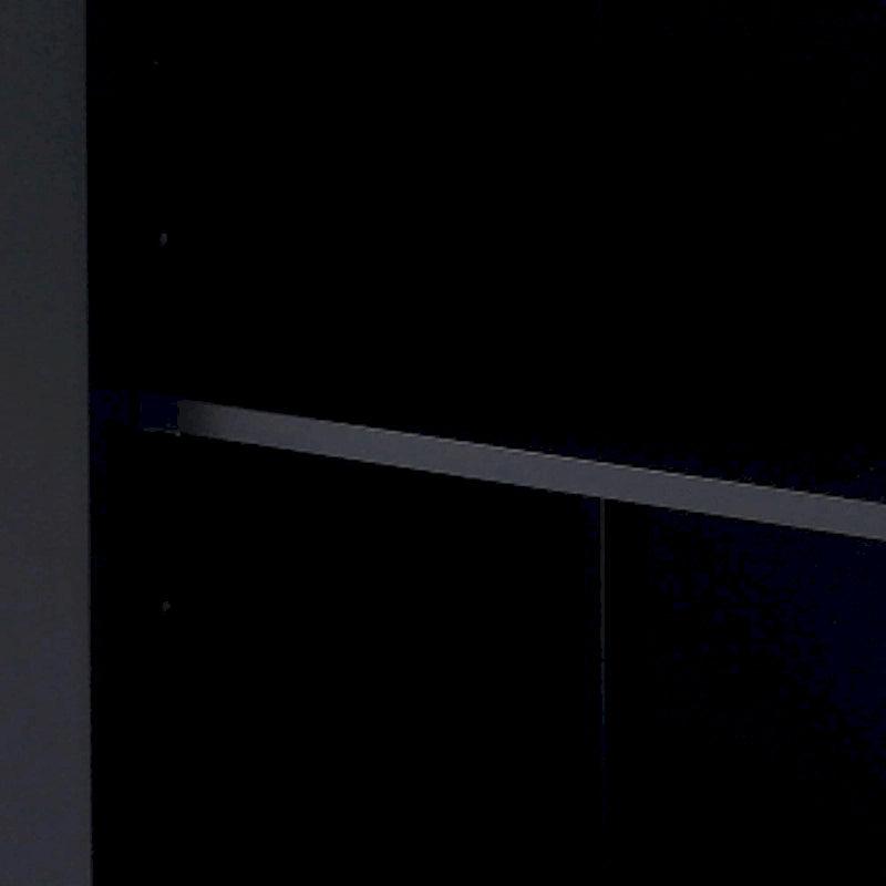 Armoire de rangement haute pour salle de bain avec portes vitrées