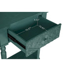 Table d'appoint à 1 tiroir, élégante table d'appoint sculptée à 1 tiroir pour salon, chambre, bureau, entrée