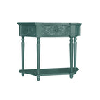 Table d'appoint à 1 tiroir, élégante table d'appoint sculptée à 1 tiroir pour salon, chambre, bureau, entrée