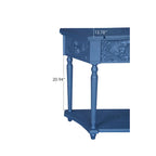 Table d'appoint à 1 tiroir, élégante table d'appoint sculptée à 1 tiroir pour salon, chambre, bureau, entrée