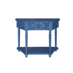 Table d'appoint à 1 tiroir, élégante table d'appoint sculptée à 1 tiroir pour salon, chambre, bureau, entrée